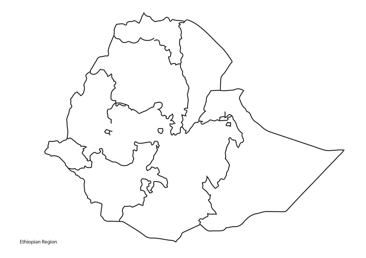 ცარიელი რუკა ეთიოპია