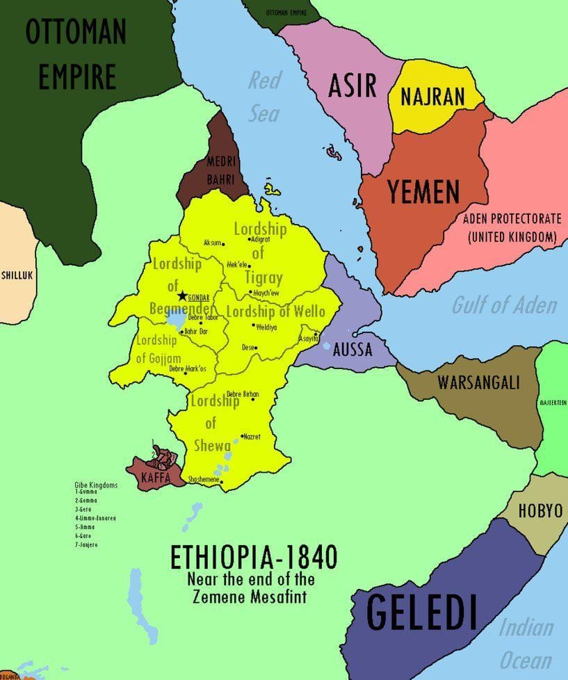 რუკა ეთიოპიის იმპერიის