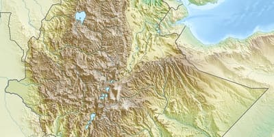 რუკა ეთიოპიის მთებში