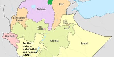 ეთიოპიის მძიმე dawa რუკა