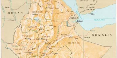 უძველესი ეთიოპიის რუკა